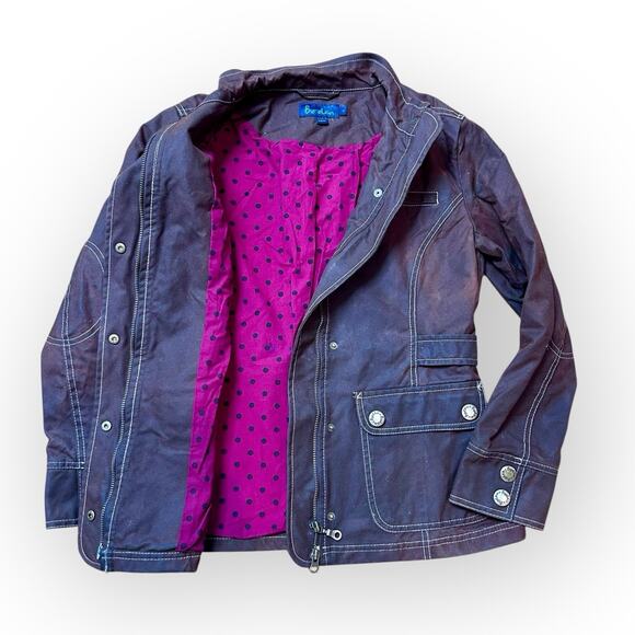 Boden Jackets & Blazers - Boden Women’s Waxed Cotton Utility Jacket Brown Military Size 8
